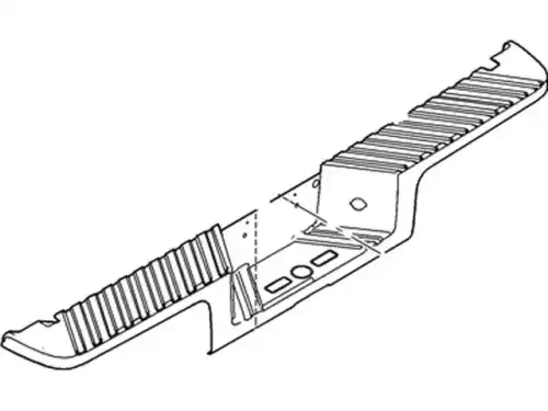 Накладка заднего бампера 9C3Z17B807DA FORD