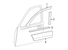 Молдинг стойки двери 4W1Z-5420555-AAA FORD