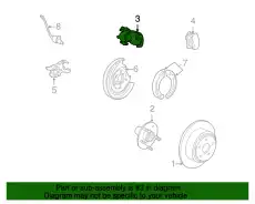 Суппорт тормозной FORD 6L1Z-2552-AA