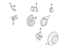 Суппорт тормозной FORD 6L1Z-2552-AA