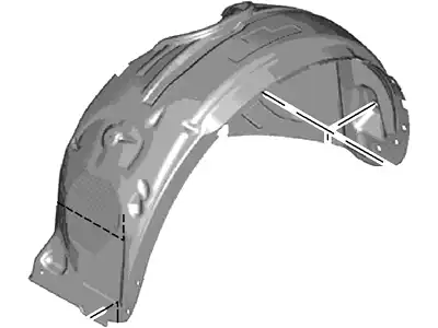 Подкрылок FORD EJ7Z-16103-A