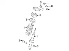Пружина передней подвески BL3Z-5310-A FORD