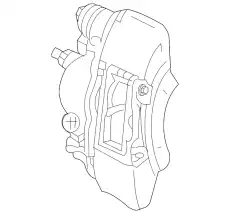 Суппорт тормозной FORD 8S4Z-2B121-B