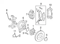 Тормозной диск FORD 4U2Z-1V125-EA ,