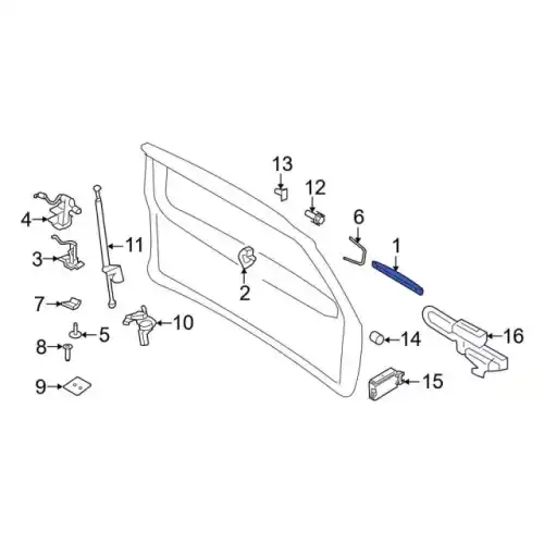 Ручка двери FORD 7L1Z-7843400-BCPTM