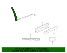 Накладка обшивки двери BL7Z78239A01AA FORD