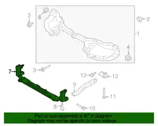 Усилитель бампера FORD FV6Z-5810812-A