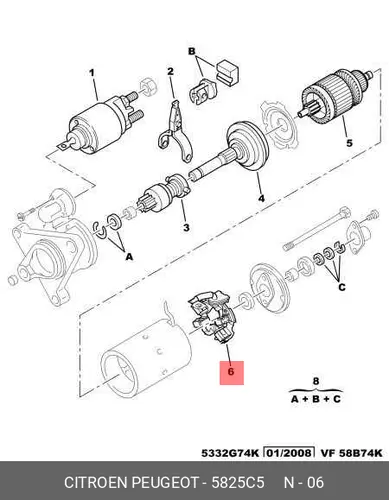 бендикс Citr 5825 C5 PSA