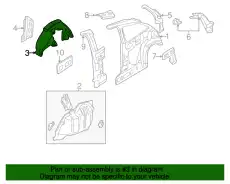 Подкрылок FORD YS4Z-61278B51-AB