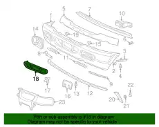 Решетка бампера FORD 1L2Z-17K945-AAB