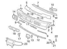 Решетка бампера FORD 1L2Z-17K945-AAB