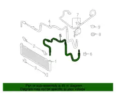 Шланг радиатора АКПП 7T4Z-7B028-C FORD