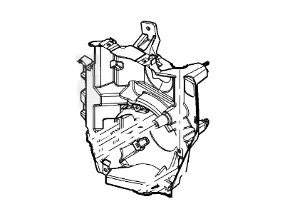 Корпус фары 7C3Z-13100-A FORD
