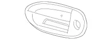 Ручка двери FORD 4F1Z-5422405-ABPTM