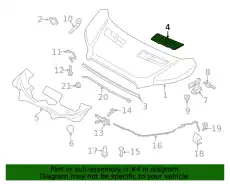 CK4Z-16C630-BB НАКЛАДКА КУЗОВА FORD