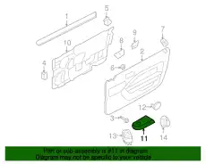 Ручка двери FORD 6R3Z-14527-BA