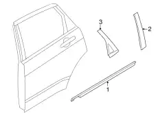 Молдинг стойки двери AS4Z-6320555-AA FORD