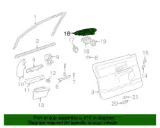 Ручка двери FORD 3W1Z-14527-BAC