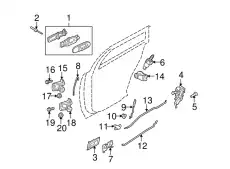 Ручка двери FORD 6W7Z-5426605-AB