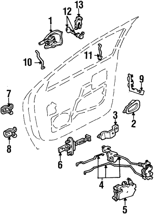 Ручка двери FORD XF5Z-1222405-AAPTM