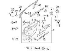 Ручка двери FORD 8A5Z-14528-BC