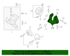 BRACKET - ENGINE MOU DA8Z-6031-B FORD