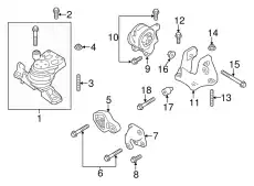 BRACKET - ENGINE MOU DA8Z-6031-B FORD