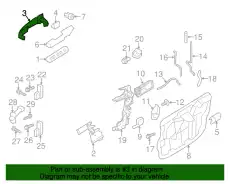Ручка двери FORD BT4Z7822404AA
