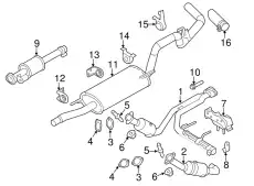 EXTENSION - EXHAUST EL3Z-5A212-A FORD