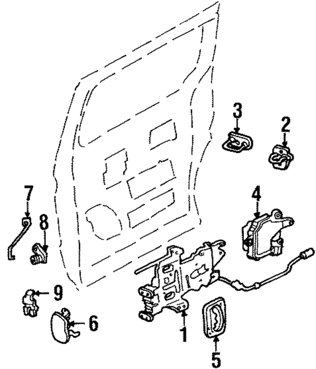 Ручка двери FORD XF5Z-1226605-AAPTM