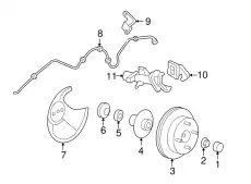 Тормозной диск FORD 4U2Z-1V125-HA ,