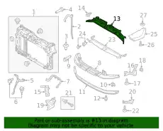 D2BZ-58001A04-A DEFLECTOR - AIR FORD