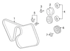 V-BELT 4R3Z-8620-EC FORD