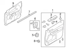 Ручка двери FORD 8L8Z-14528-BB