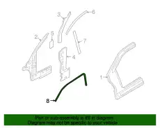 Ручка двери FORD YS4Z-6151823-BA