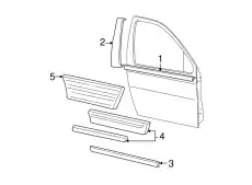Молдинг двери передний правый 2F2Z-1620878-AAA FORD