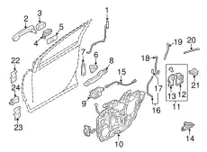 Ручка двери FORD 8T5Z-7422404-AA