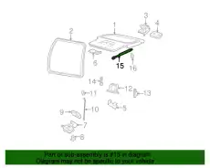 Амортизатор (упор) багажника FORD 6L2Z-78406A11-AA