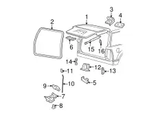 Амортизатор (упор) багажника FORD 6L2Z-78406A11-AA