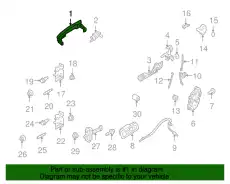 Ручка двери FORD DG1Z-5422404-BAPTM