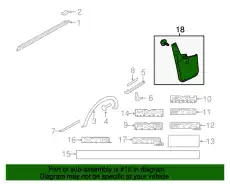 Брызговик 5L3Z-16A550-AAA FORD