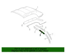 Уплотнитель двери FORD 4R3Z-7651564-A