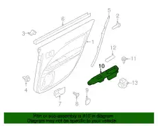 Ручка двери FORD AE5Z-54266A24-BA