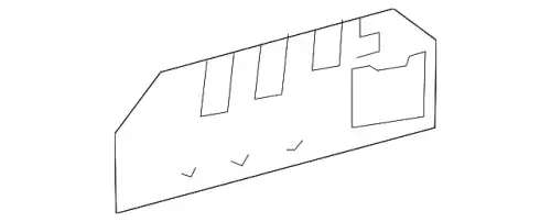 Уплотнитель двери FORD 4L3Z-1626086-AA