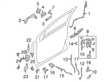 Ручка двери FORD 8G1Z-5422405-AM