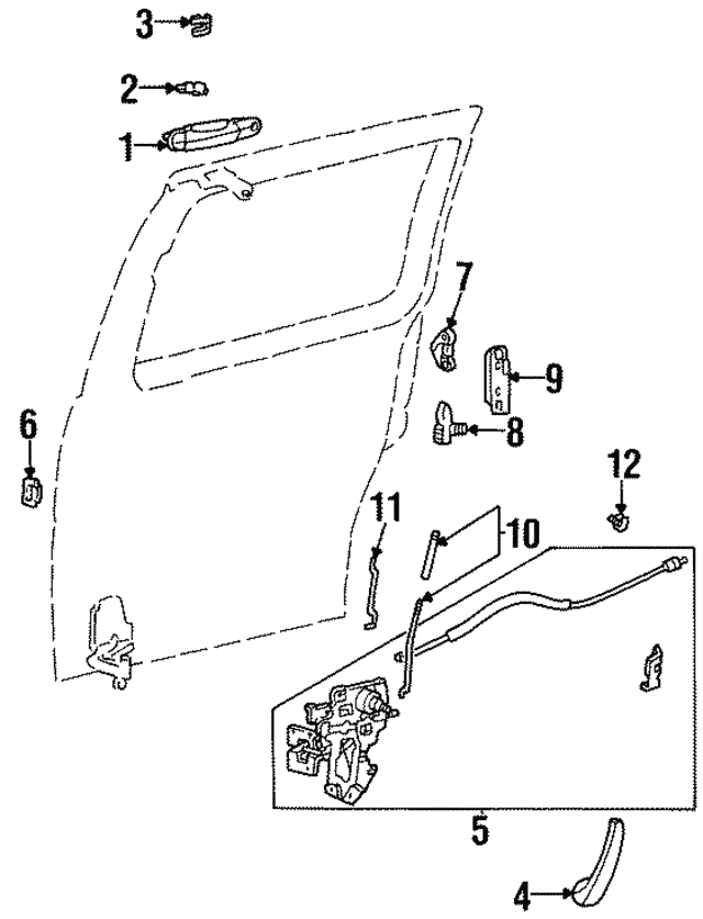 Ручка двери FORD F78Z-1626600-BA