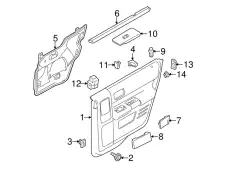 Ручка двери FORD BA8Z14527AB