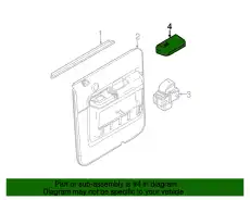 Ручка двери FORD 7C3Z-14524-NA