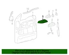 Ручка двери FORD 4L3Z-14524-AAB