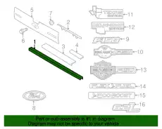 Молдинг двери задней 9L3Z-9940602-AA FORD